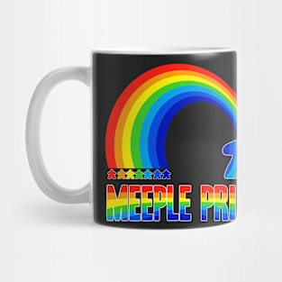 Meeple Pride Board Game Graphic - Tabletop Gaming Mug